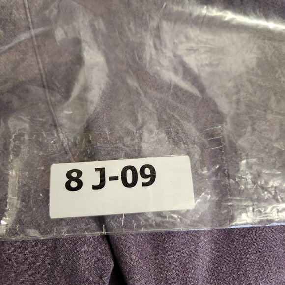 Free People Linen Trousers Calla Pleated Size 0 Purple Straight Leg Pants - Picture 15 of 15